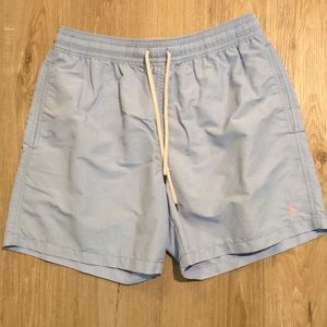 Polo Ralph Lauren light blue swim trunks large